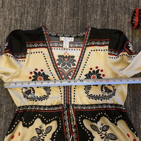 Caroline Constas Scarf Long Sleeve Maxi Dress, NWOT, Size S - Picture 10 of 12